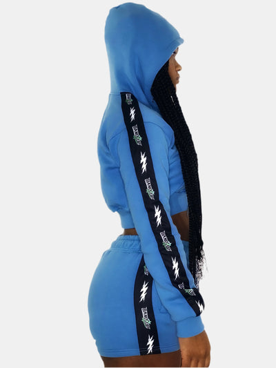 Lightning Cropped Set (Baby Blue) | BANDZUP